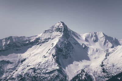 Snow mountain under the blue sky during the day
